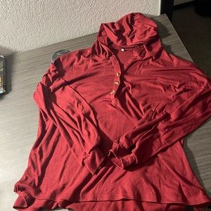 Hoodie with buttons